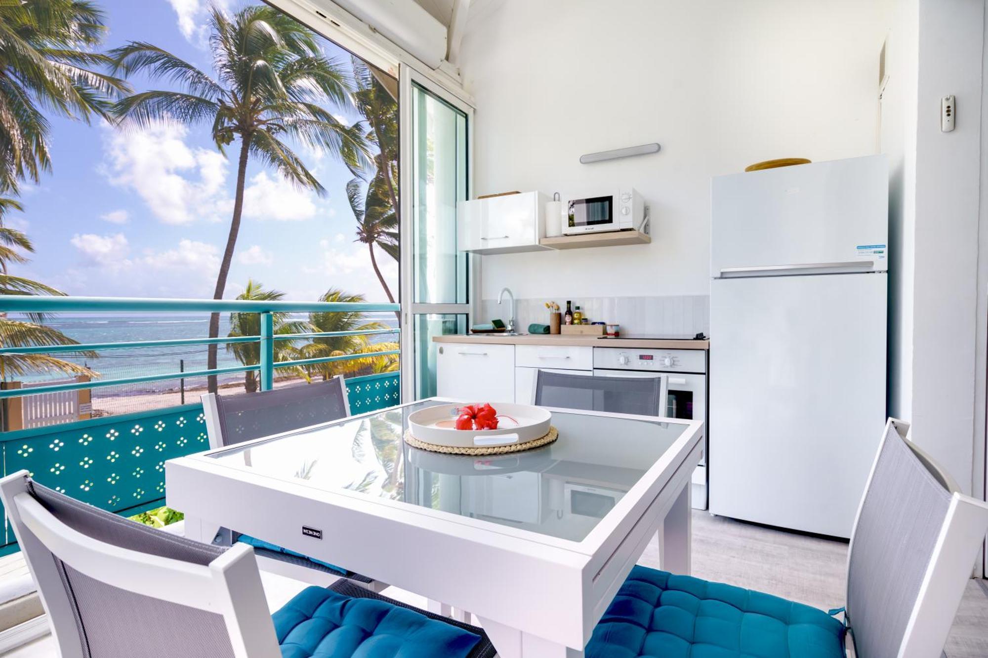 Le Touloublue - Tres Bel Appartement Face A La Mer Sainte-Anne  Extérieur photo